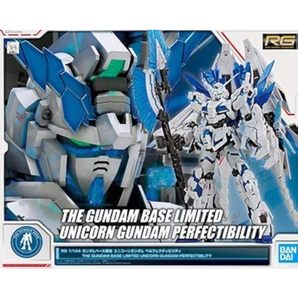 Gundam Express Australia P-Bandai 1/144 RG Gundam base Limited Unicorn Perfectibility [Destroy Mode] package artwork