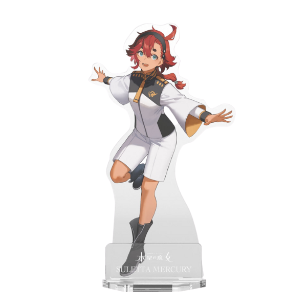 Bandai Gunpla Package Art Acrylic Ball Chain Mobile Suit Gundam The Witch From Mercury - Suletta Mercury acrylic stand