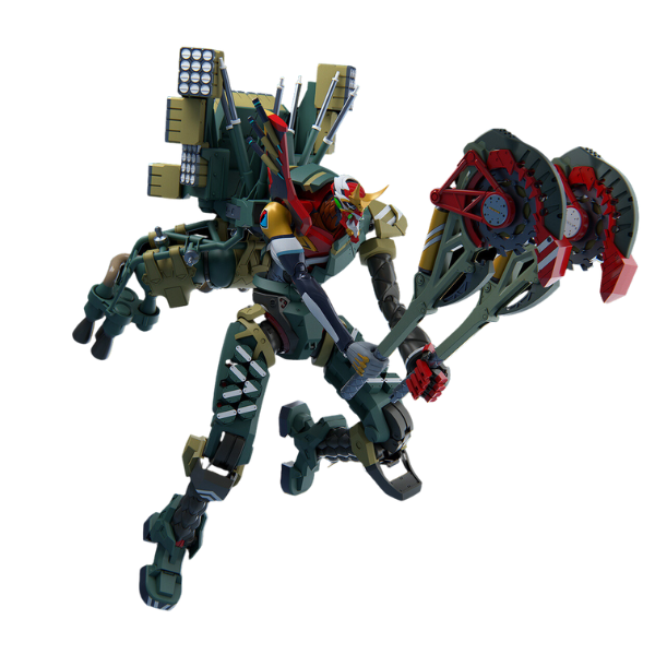 Gundam Express Australia Meng Multipurpose Humanoid Decisive Weapon, Artificial Human Evangelion Production Model-New 02 Alpha (Multi-color Edition) with large circular saw