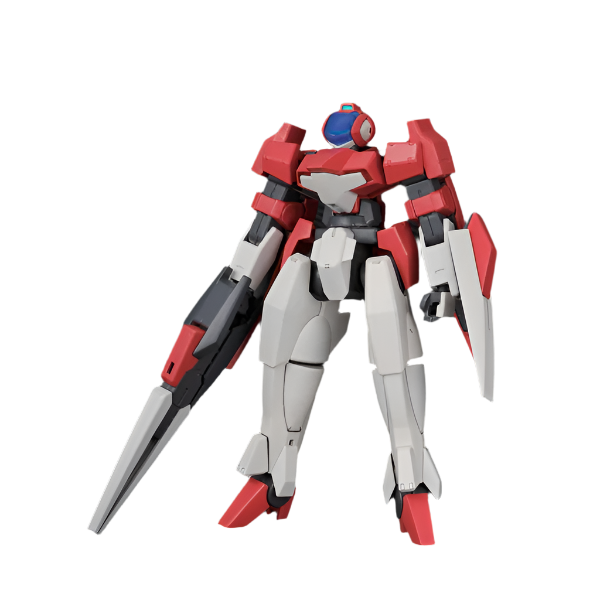 Bandai 1/144 HG Clanche front on view. dark background