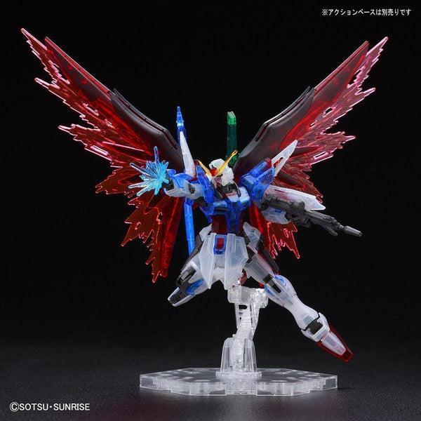 P-Bandai 1/144 HG Destiny Gundam [Clear Colour] action pose