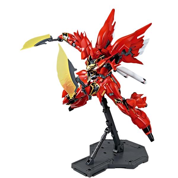 Bandai 1/100 MG MSN-06S Sinanju (ANIME COLOUR VER.) action pose