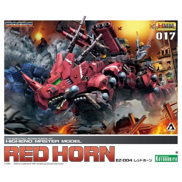 Kotobukiya 1/72 HMM Zoids EZ-004 Red Horn Repackaged Ver. package artwork