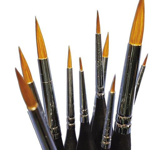 SMS Brush Set (Sable, 10 pieces) ready for action!