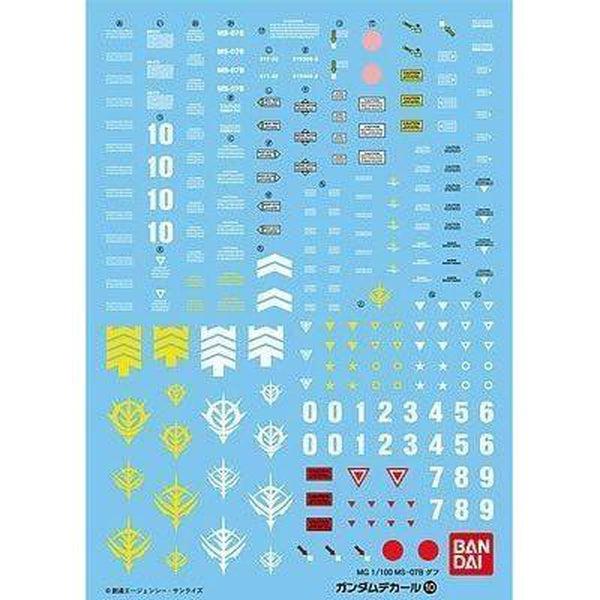 Bandai 1/100 GD-10 MG MS-07B Gouf  Waterslide Decals
