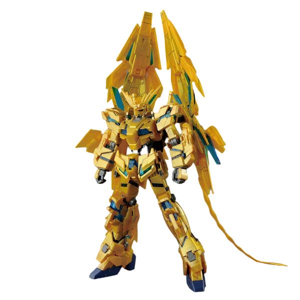Bandai 1/144 HG Gundam Unicorn Phenex (NT Ver.) front on pose
