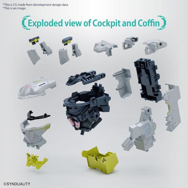 Gundam Express Australia Bandai HG Daisy Ogre cockpit and coffin exploded view