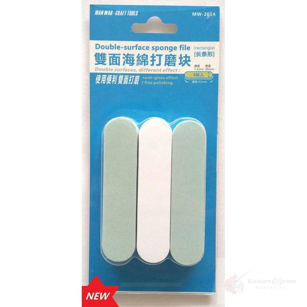 MW Double Sided Sponge File ( Rectangular 6pce)