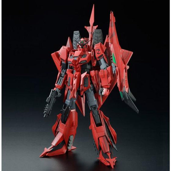 P-Bandai 1/100 MG Zeta Gundam III P2 Type Red Zeta front on view.