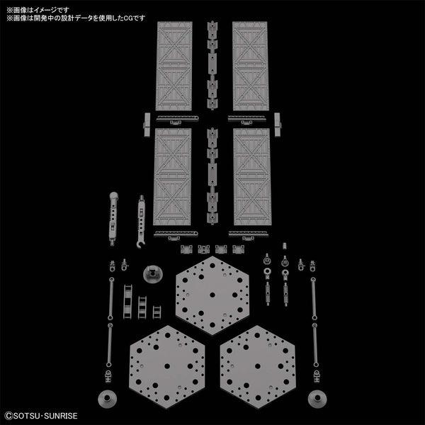 Bandai 1/144 RG Last Shooting Zeong and Effect Set what is included stage setting