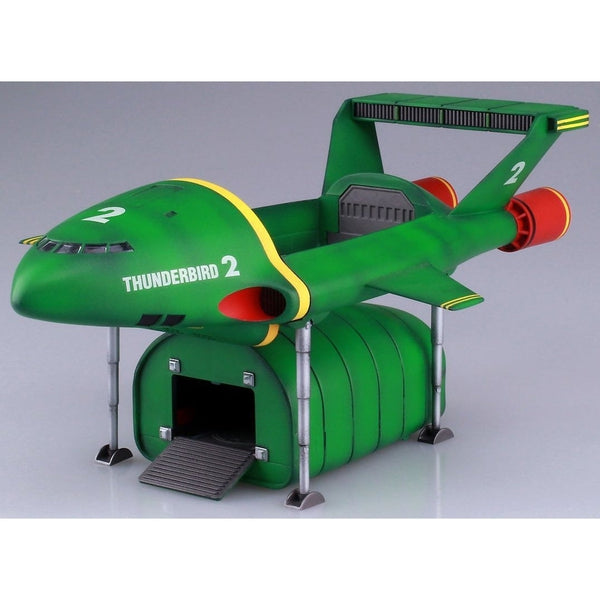 Aoshima 1/350 Thunderbird No.2 & Rescue Vehicles.  front on view thunderbird 2