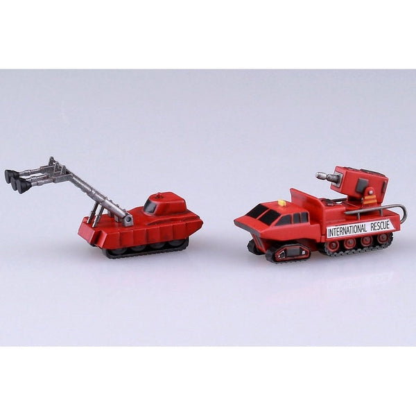 Aoshima 1/350 Thunderbird No.2 & Rescue Vehicles. space rescue vehicles x2