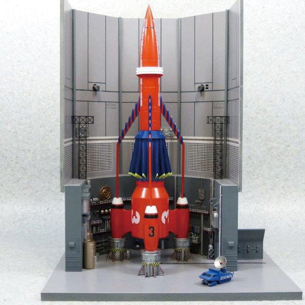 Aoshima 1/350 Thunderbird 3 and Launch Base assembled kit