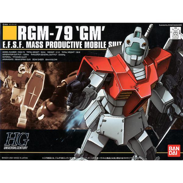 Gundam Express Australia Bandai 1/144 HGUC RGM-79 GM  package artwork