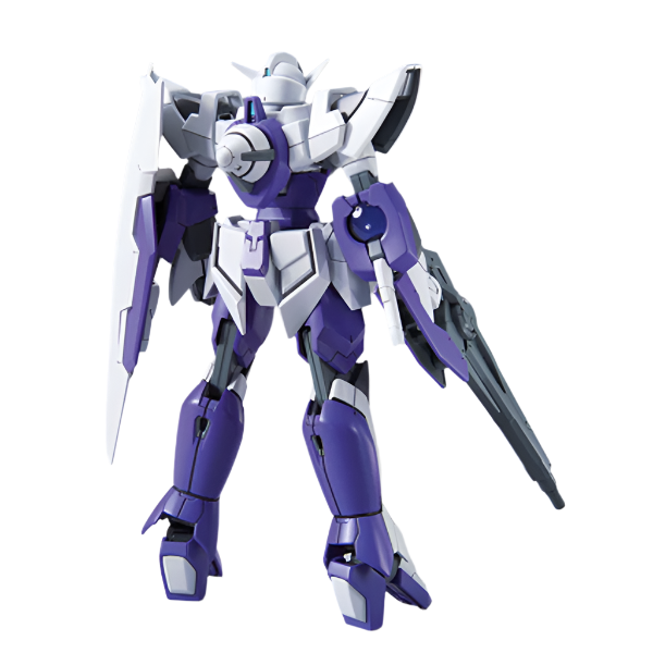 Bandai 1/144 HG00 1.5 Gundam rear view.