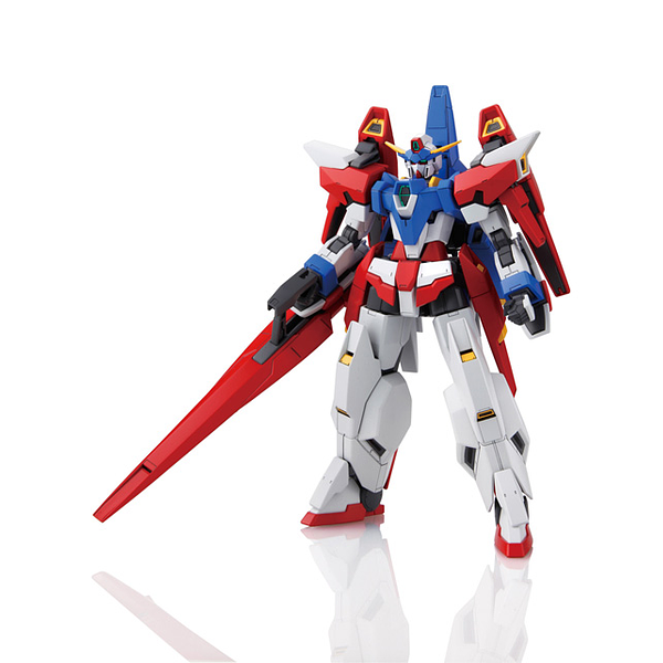 Bandai 1/144 HG Gundam Age-3 Orbital front on view.