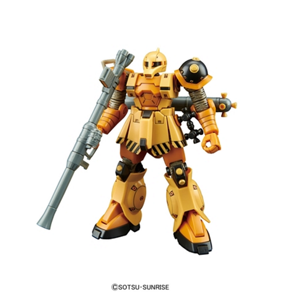 Bandai 1/144 HG MS-05 Zaku I Gundam Thunderbolt Ver. front on view.