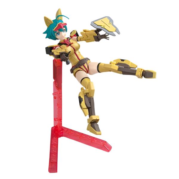 Bandai 1/144 HGBD Diver Nami action pose with shield