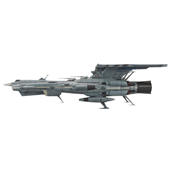 Bandai 1/1000 U.N.C.F. AAA Class DX side on view 