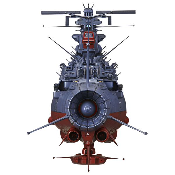Bandai 1/1000 Space Battleship Yamato 2202 (Final Battle Ver) rear view.