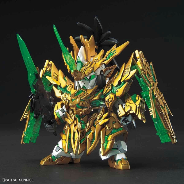 Bandai SD Sangoku Soketsuden Long Xian Liu Bei Unicorn Gundam front on view.