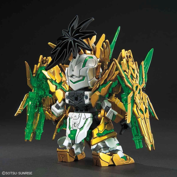 Bandai SD Sangoku Soketsuden Long Xian Liu Bei Unicorn Gundam rear view.