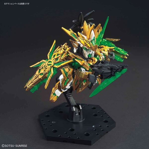 Bandai SD Sangoku Soketsuden Long Xian Liu Bei Unicorn Gundam action pose 2