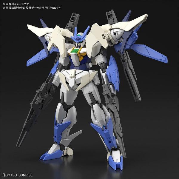 Bandai 1/144 HGBD:R Gundam 00 Sky Mobius cgi black background