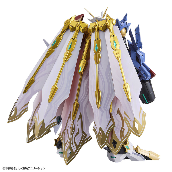 Bandai Figure Rise Standard Amplified Omnimon (X Antibody) rear view.