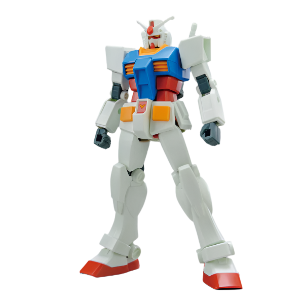 Bandai 1/144 EG RX-78-2 Gundam [full weapon set] front on view.