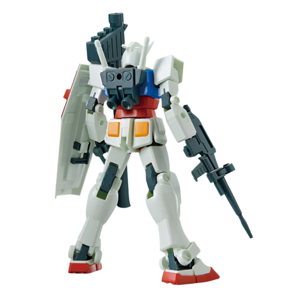 Bandai 1/144 EG RX-78-2 Gundam [full weapon set] rear view.