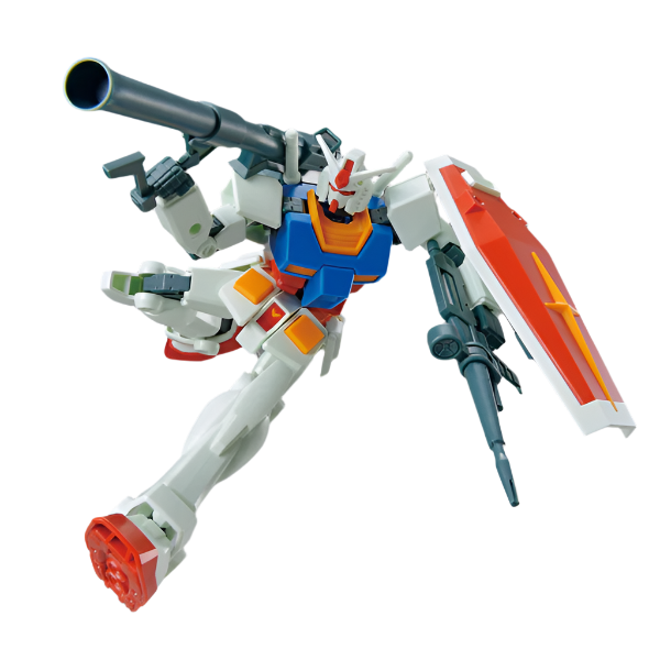 Bandai 1/144 EG RX-78-2 Gundam [full weapon set] action pose  with bazooka