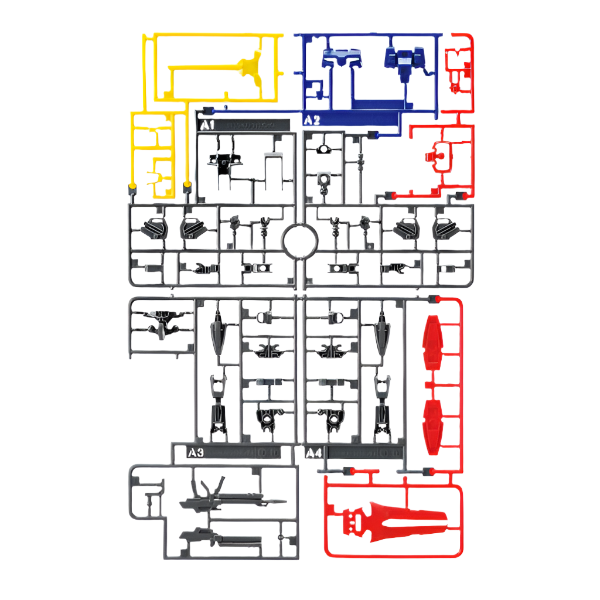 Bandai 1/144 EG Strike Gundam sample sprue or runner included with kit