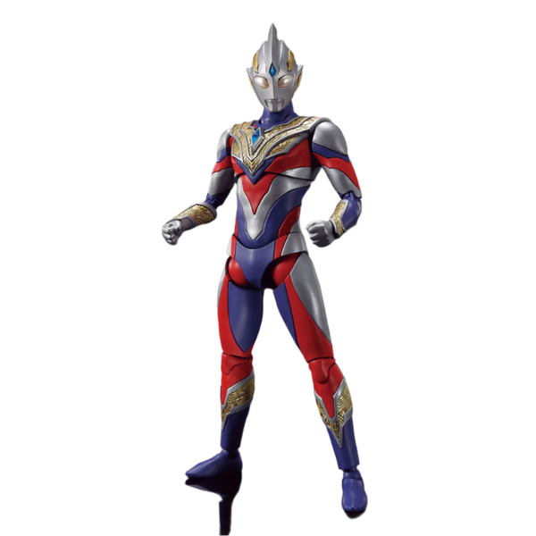 Bandai Figure-Rise Standard 1/12 Ultraman Trigger Multitype front on view.