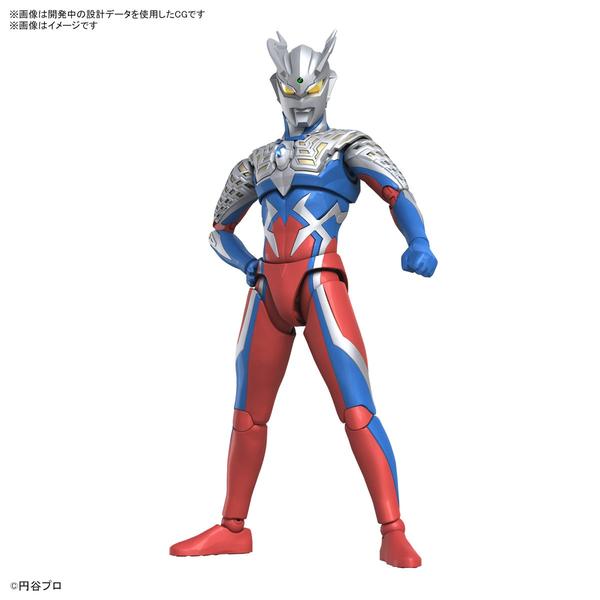 Bandai Figure-Rise Standard 1/12 Ultraman Zero front on view.