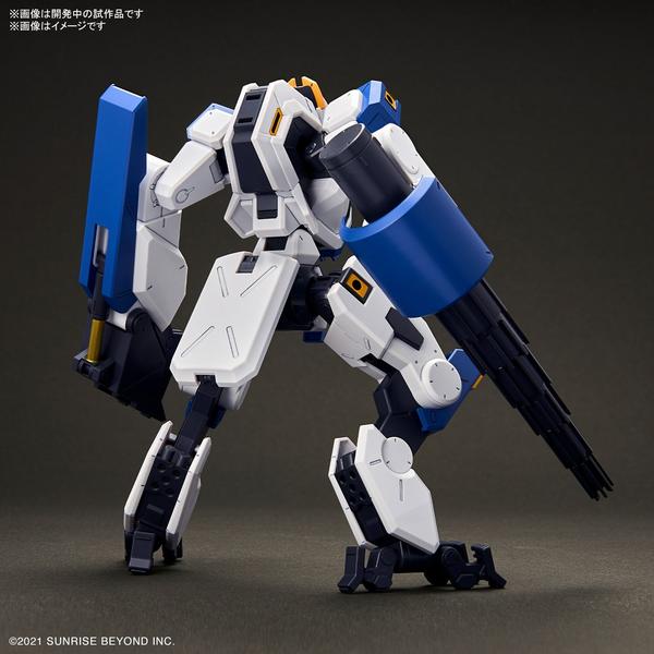 Bandai 1/72 HG Mailes Byakuchi Drill & Claw Arm rear view.