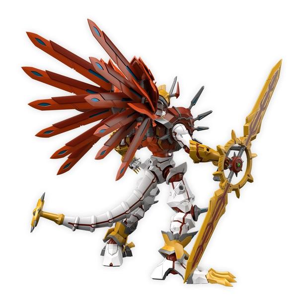Bandai Figure Rise Standard Amplified ShineGreymon rear view.