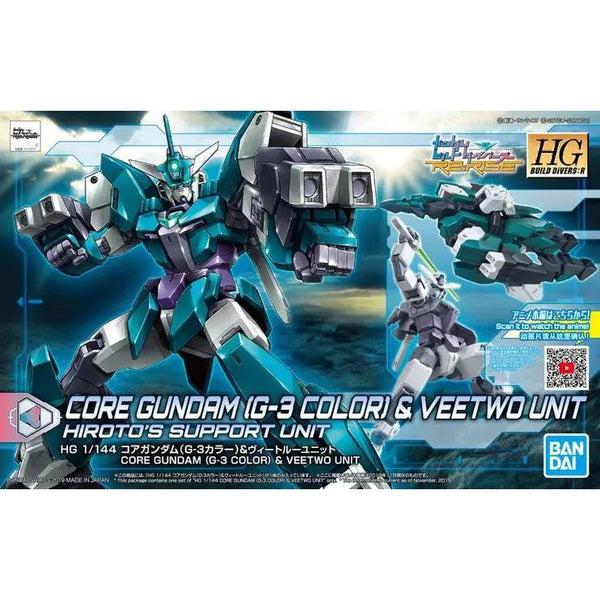 Bandai 1/144 HGBD:R Core Gundam (G3 Colour) and Veetwo Unit package art