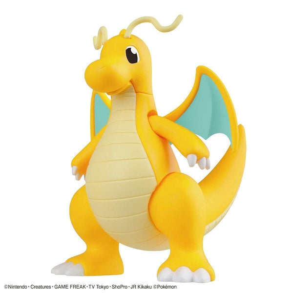 Bandai Pokemon Plamo Collection No.43 Charizard (Battle Ver.) & Dragonite vs Set front on view. dragonite