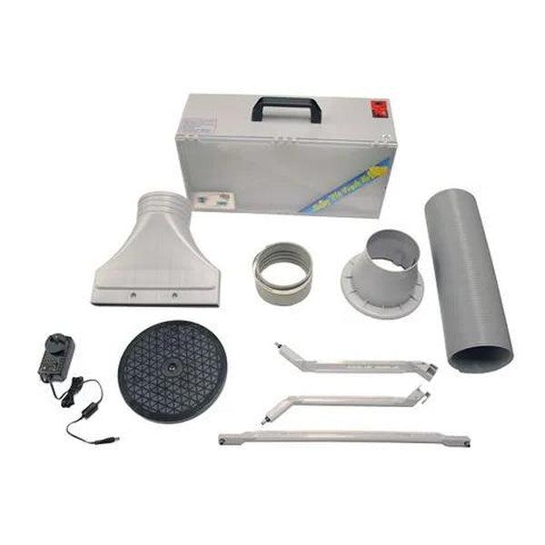 Spray Booth with LED Light and Single Fan what's included