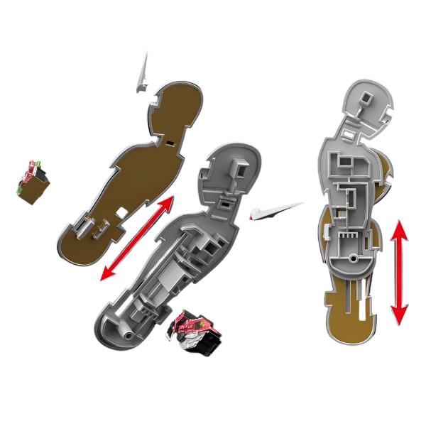 Bandai Figure-Rise Standard Kamen Rider Double Cyclone Joker assembly detail
