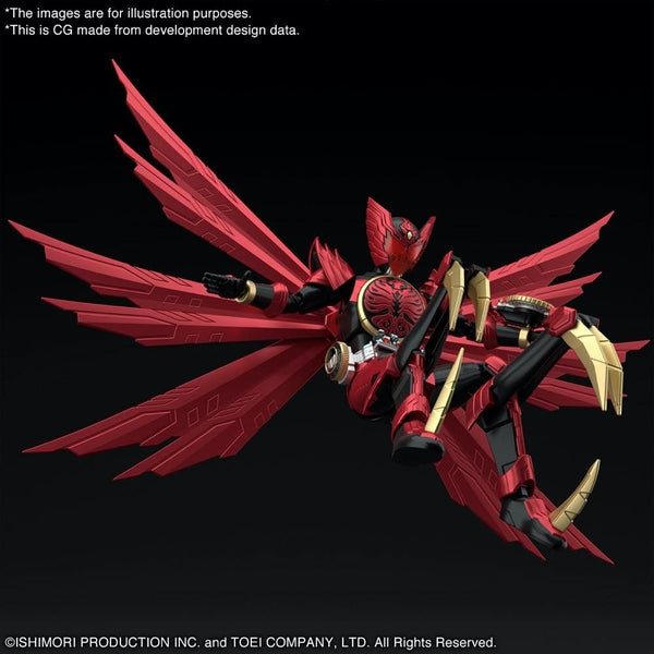 Bandai Figure Rise Standard Kamen Rider 000 Tajadoru Combo action pose with claw feet