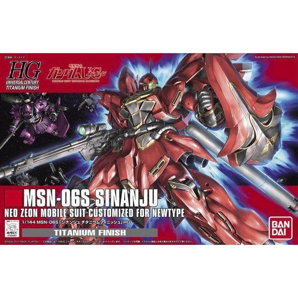 Bandai 1/144 HGUC Sinanju Titanium Finish package artwork