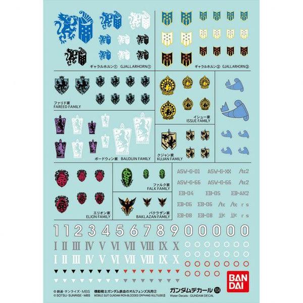 Bandai 1/144 HG GD-104 Mobile Suit Gundam Iron Blooded Orphans Multiuse Set 2 Waterslide Decal