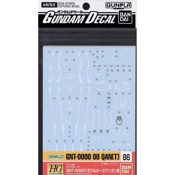 Bandai 1/144 GD-86 HG00 QAN[T] Waterslide Decals front of package