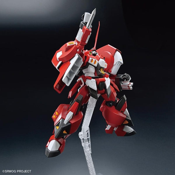 Bandai HG Alt Eisen  action pose with weapon. 