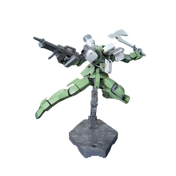 Bandai 1/144 HG IBO Graze Custom (Kai) action pose with weapons