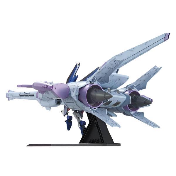 Bandai 1/144 HG Meteor Unit + Freedom Gundam rear view.