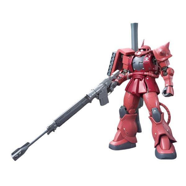 Bandai 1/144 HG Char Aznable's MS-06S Zaku II (Origin) front view anti ship rifle