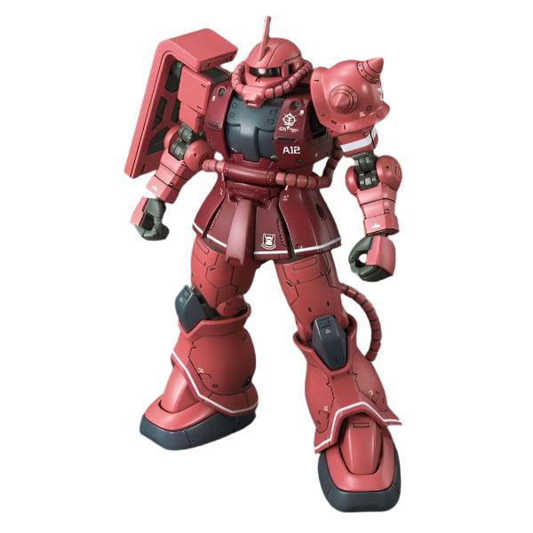 Bandai 1/144 HG Zaku II Red Comet Ver front on view